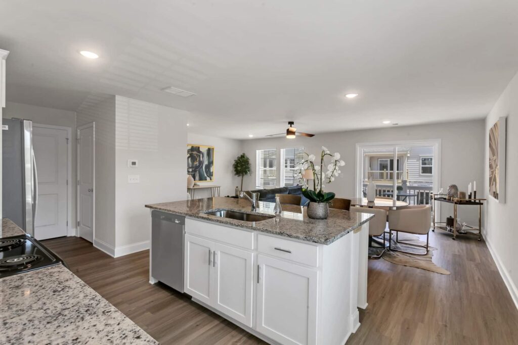 Kitchen and dining area